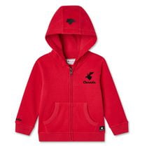 Haut à capuchon zippé sur la longueur Canadiana collection non genrée pour tout-petits Tailles 2T-5T