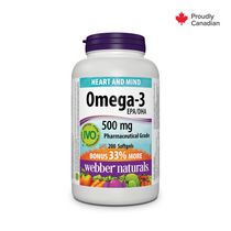 Webber Naturals Oméga-3 Qualité pharmaceutique, 500 mg