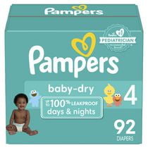 Pampers Baby Dry Diapers, Super Pack, Size NB-6, 120-64 Count