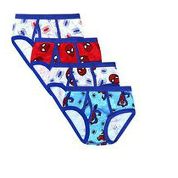 Spider-Man Brief Underwear Four-Pack for Boys, Sizes 2T to 4T