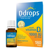 Supplément vitaminique de vitamine liquide D3 de Ddropsᴹᴰ, 1000 UI