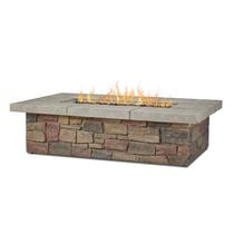 Table de foyer rectangulaire au propane Sedona de 52 po avec kit de conversion au gaz naturel
