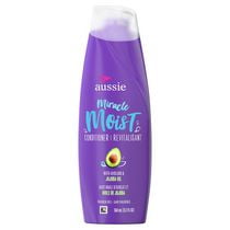 Revitalisant Aussie Miracle Moist avec huiles d’avocat et de jojoba pour cheveux secs, sans parabènes