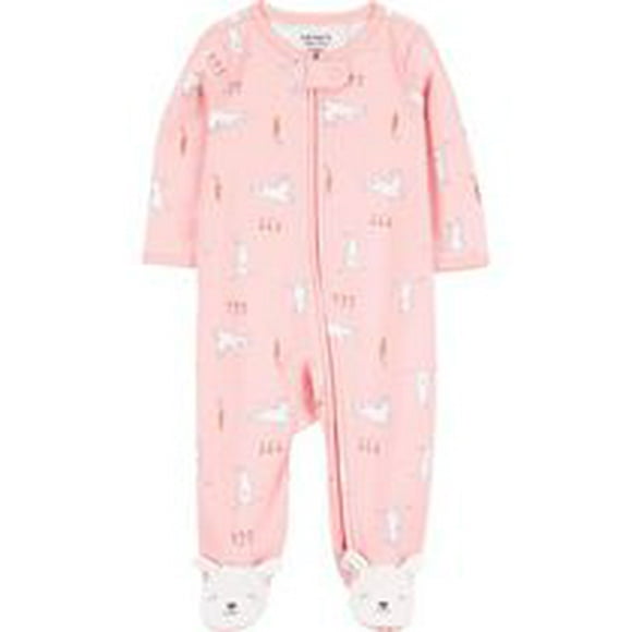 Carter's Child of Mine Baby Girls' Sleep n Play Pink Bunny
