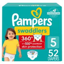 Pampers Swaddlers 360 Pull-On Diapers, for up to 100% Leakproof Skin Protection and Easy Changes, 44CT