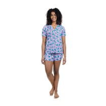 The Smurfs Lazy Smurf Ladies' Notch Collar Boxer Set