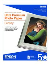Epson – Papier photo Ultra de haute qualité, glacé, 8 po x 11 po, paq./25