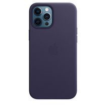 Apple Coque en Cuir pour iPhone 12 Pro Max avec MagSafe - Violet Foncé