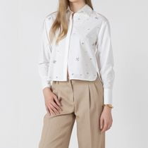 Devoted, Blouse à boutons sur le devant ornée de strass, tailles TP à TG