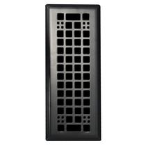 Floor Choice 3"x10” Egg Crate Beveled Edge Black Matte Floor Register