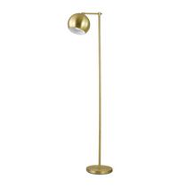 Lampe sur pied en métal de 60", collection Molly par Globe Electric, fini or, avec cordon électrique muni d'un interrupteur marche/arrêt, 12915