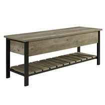 Manor Park Banc de rangement ouvert en haut avec étagère pour chaussures de 121,9 cm (48 po)