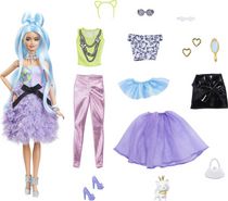 Barbie-Coffret Poupée Barbie® Extra et Accessoires pour + de 30 looks
