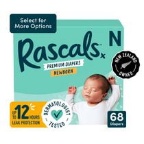 Les Couches Premium Rascals Prématuré jusqu'à la taille 7