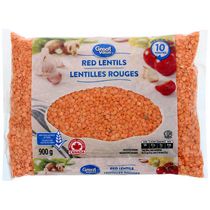 Lentilles rouges Great Value