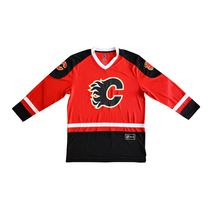 Men's NHL Calgary Flames Long Sleeve Jersey