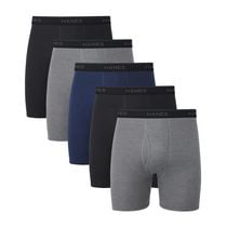 Hanes Comfortsoft Tagless Slip boxeur pour homme, Stretch, Modern Fit, Cool & Respirant - Bonus Pack 4+1