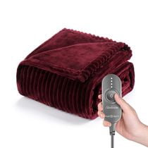 Sunbeam Textured Velvet Electric Heated Throw, 50 x 60, 4 Heat Settings,  4-Hour Auto Shut-Off, Cozy Warmth | Walmart Canada