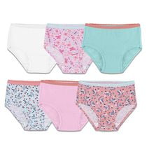 Fruit of the Loom Toddler Girls 6PK Assorted 100% Ringspun Cotton Brief, size 2T/3T, Toddler