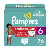 Pampers Cruisers 360 Diapers, Super Econo Pack, Size 3-7, 66-132CT