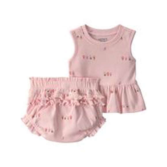Carter's Child of Mine Baby Girl 2-Piece Short Set - Pink Ice Cream