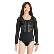 Ensemble 2 pièces avec léotard en maille Justice pour filles
