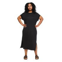 George Women's Plus T-Shirt Midi Dress, Sizes 1X-4X