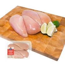 Poitrines de poulet désossées sans peau