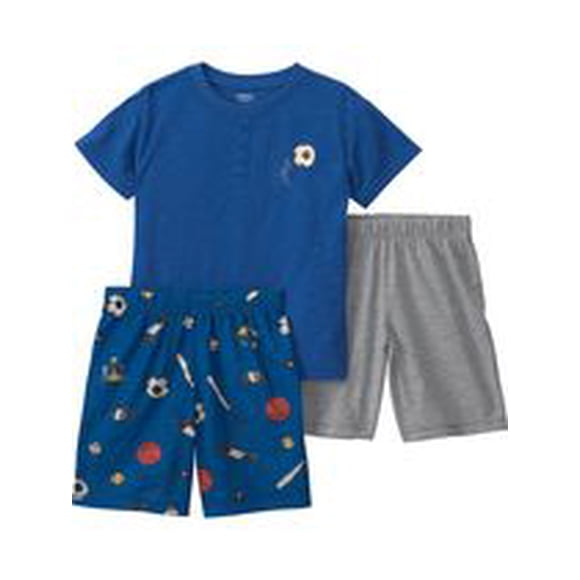 Carter's Child of Mine Boys' 3-Piece Pajama Set - Blue Sports
