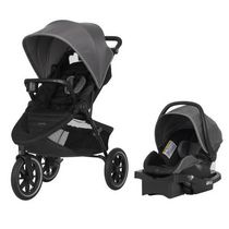 Evenflo Folio3 Travel System W/ LiteMax 35 Infant Car Seat - Black Avenue Fashion