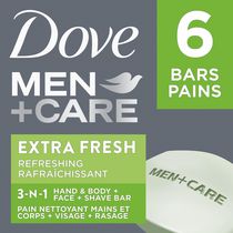 Pain Nettoyant Mains, Corps, Visage Dove Men+Care Fraîcheur Ultra