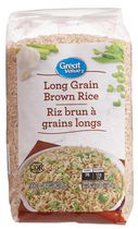 Riz brun à grains longs Great Value