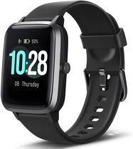 Letsfit ID205L Montre intelligente & bracelet d'activité physique avec moniteur de fréquence cardiaque - Noir