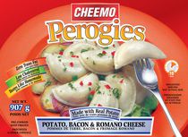 Cheemo Perogies pommes de terre, bacon et fromage romano