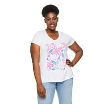 George Women's Plus V-Neckline Tee, Sizes 1X-4X