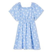 George Girls' Flutter Sleeve Dress, Sizes 4-16