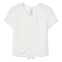 George Girls' Ruched Front Tee, Sizes XS-XL