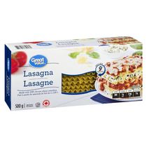 Pâtes lasagne de Great Value