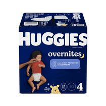 Couches pour bébés Huggies Overnites, Emballage Giga
