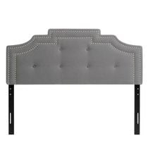 CorLiving Aspen Crown Silhouette Headboard with Button Tufting, Double/Full