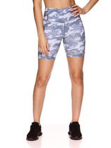 Reebok Essential High Rise Short imprimé camouflage avec poches pour femme Tailles XS-XXL