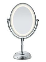 LED Miroir De Maquillage Lighted Vanity 10X Loupe /À Deux Faces 360 /° Pivotant Salle De Bains Miroir De Maquillage Miroir /À Piles Maquillage Tabletop
