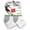 White, variant on Hanes Men's 6 Pack Sport Cuts Ankle Socks
