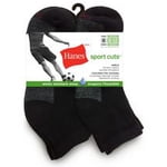 Hanes Men's 6 Pack Sport Cuts Ankle Socks