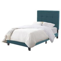 Ellery Fabric Tufted Twin Bed with Slats