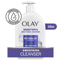 Olay Retinol 24 + Peptide Face Wash, Smoothing, Sulfate-Free