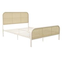 Mr. Kate Roxanne Metal and Cane Platform Bed