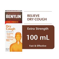 BENYLIN® Extra Strength Dry Cough Syrup, Relieves Dry Cough symptoms, 100mL