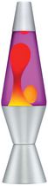 Lampe Lava mouvement - cire jaune / liquide violet, 14 1/2 po