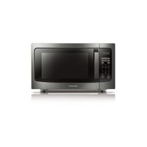 Toshiba 1.6 cu.ft. Inverter Microwave with Sensor- Black Stainless Steel